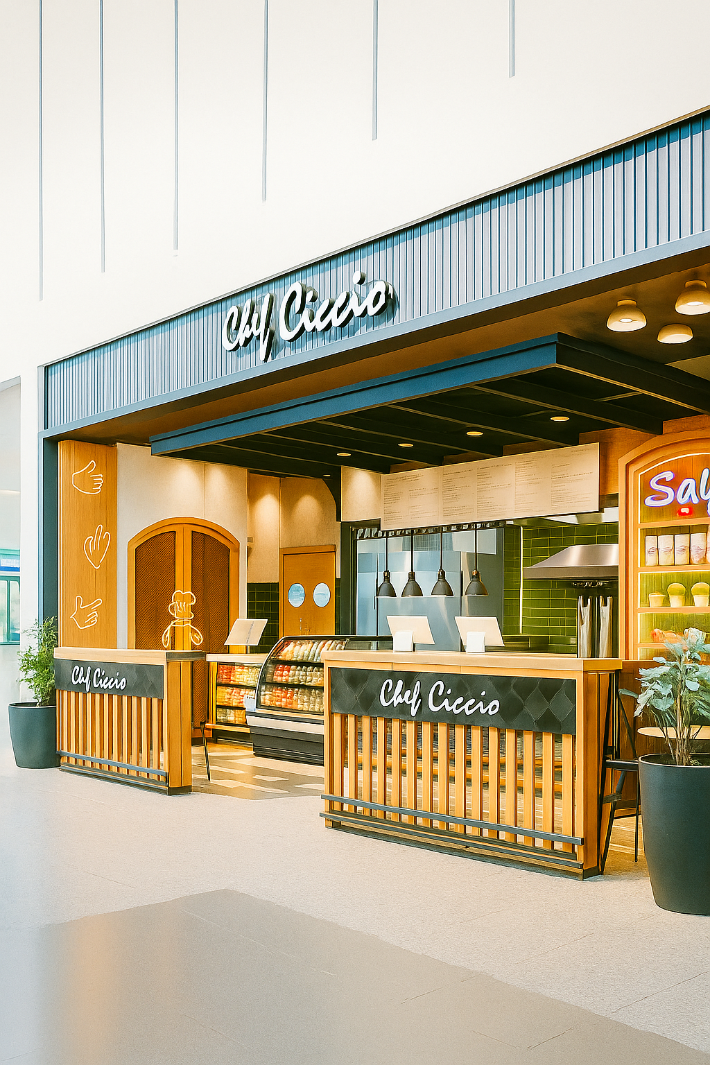 Chef Ciccio restaurant concept and storefront